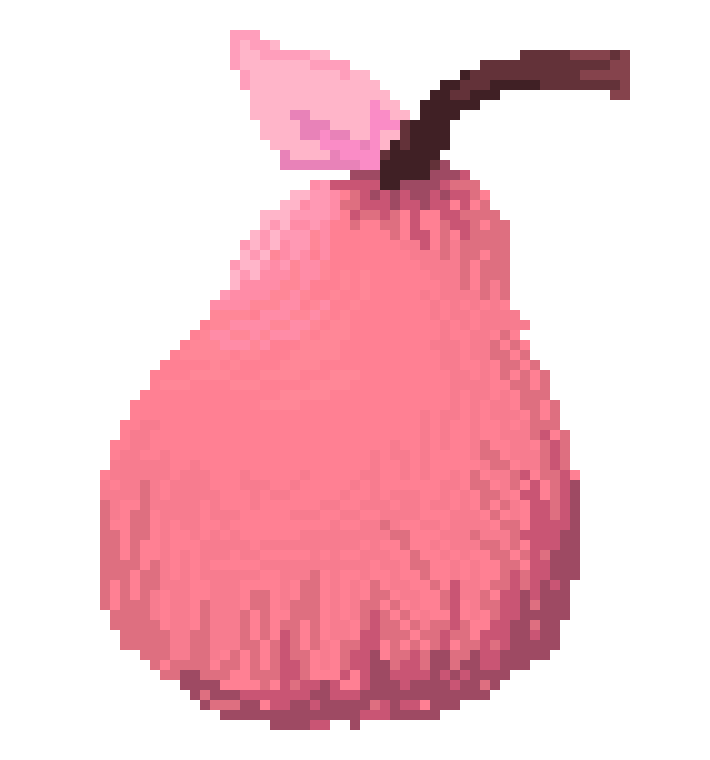 [8048ed] ok cool you can eat the pear. god damn now how do i draw this bitten
