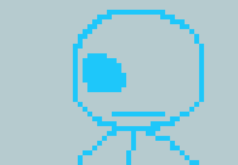 [09cf2c] its funny if you're speaking to someone and they say something unrelated or weird so you use the eye sprite