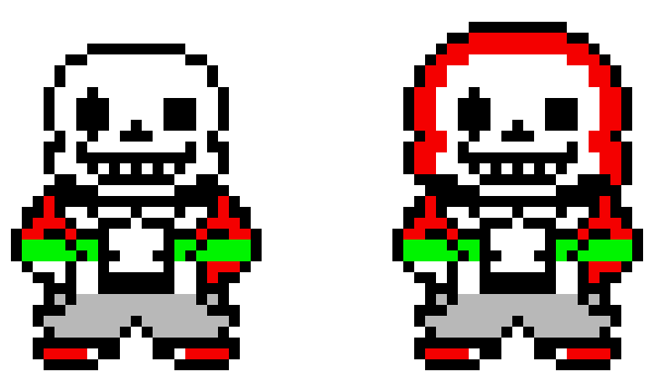 [395816] HOLIDAY RED!sans overworld sprite