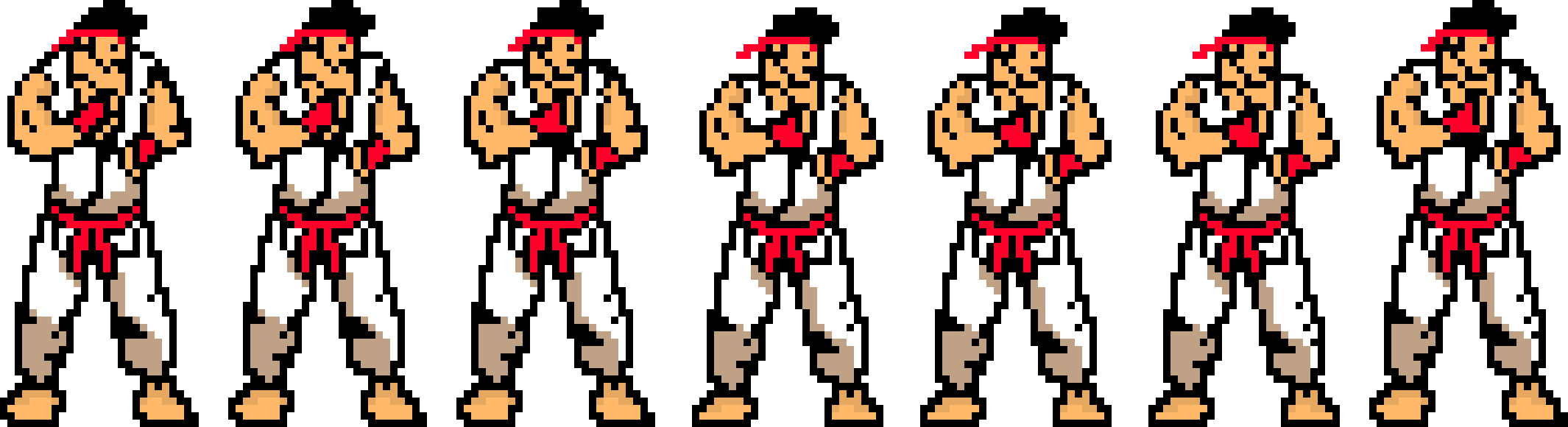 [a1e219] ryu sprite strip