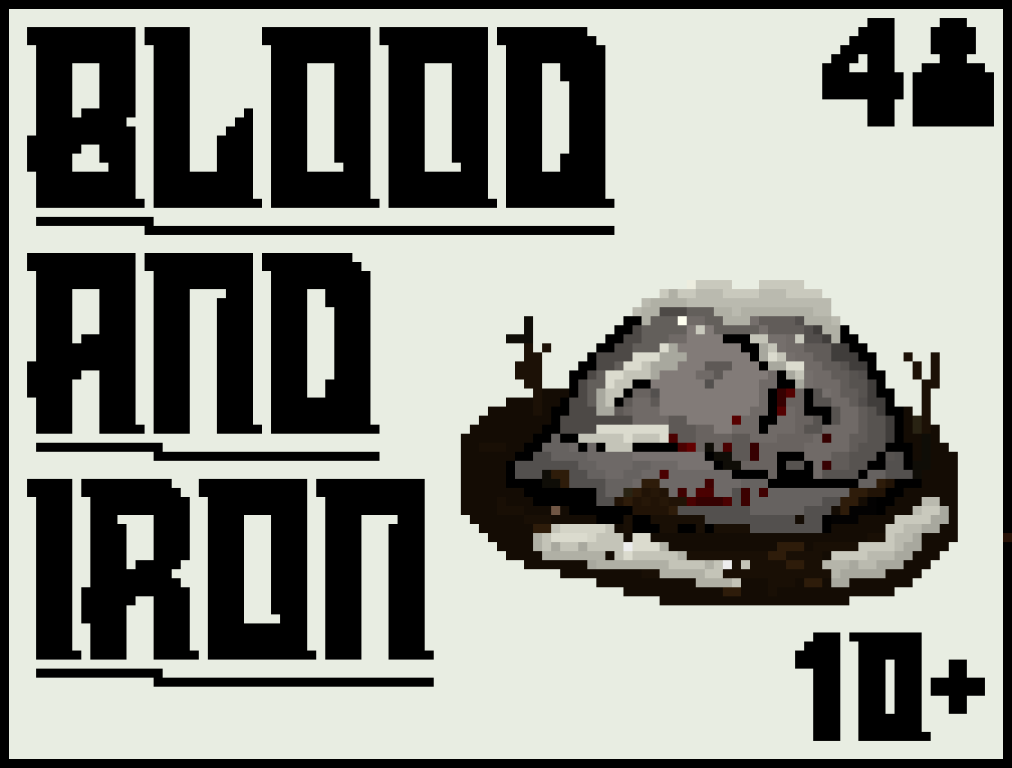 [8b012f] Blood and Iron Main Box Cover Art (Gray)