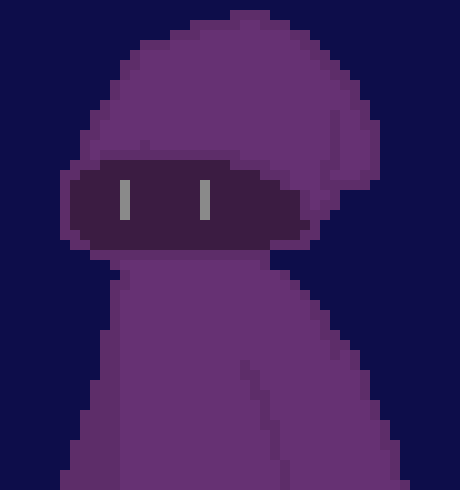 The figure gets up and wanders around the city.