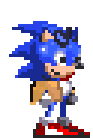 Ugly Sonic with costume