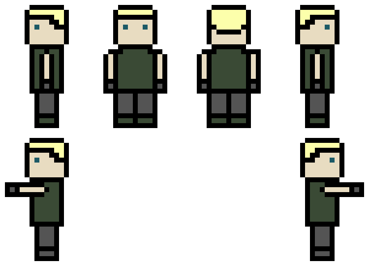 [6080ea] blocky character