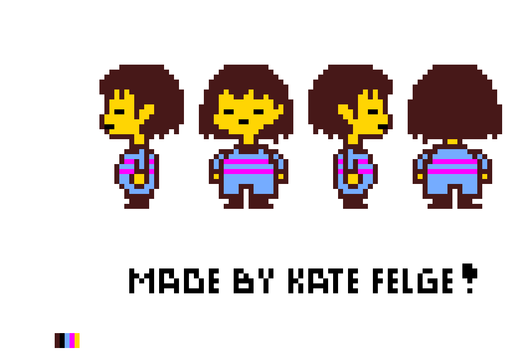 Frisk Sprite Sheet (No walking sprites)