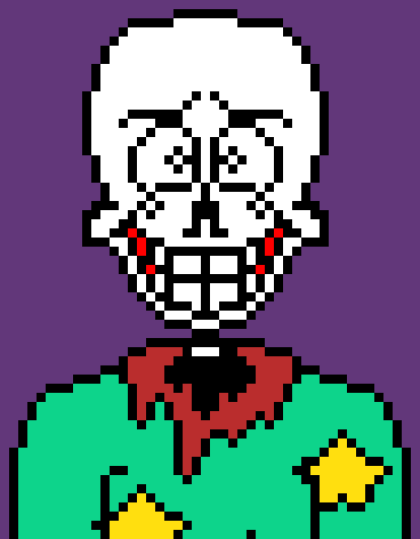 [2fbf6b] ((Basically papyrus is corrupted by chara, kris, and frisk, so he has his personality and the personality when their controlling him)) * Runs towards terror. ``HELP!``