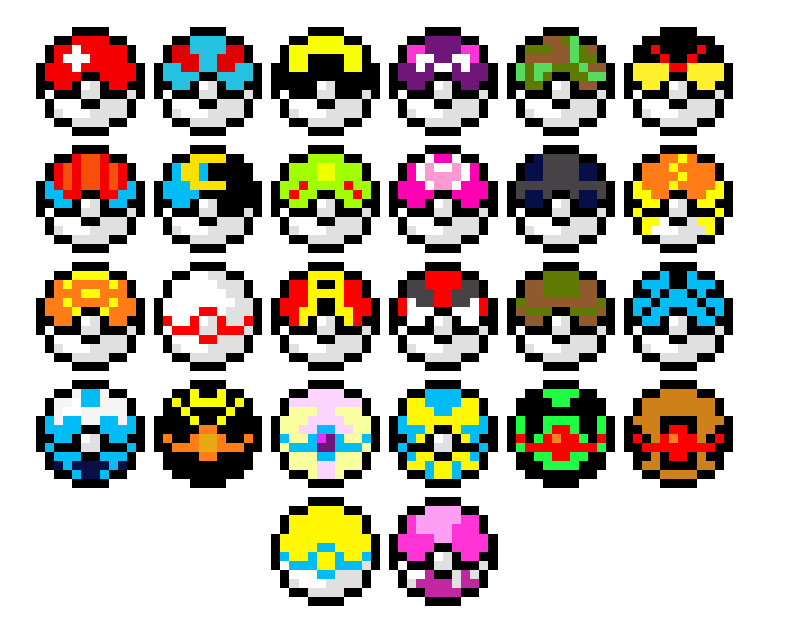 [9664c4] PIXEL POKEBALLS