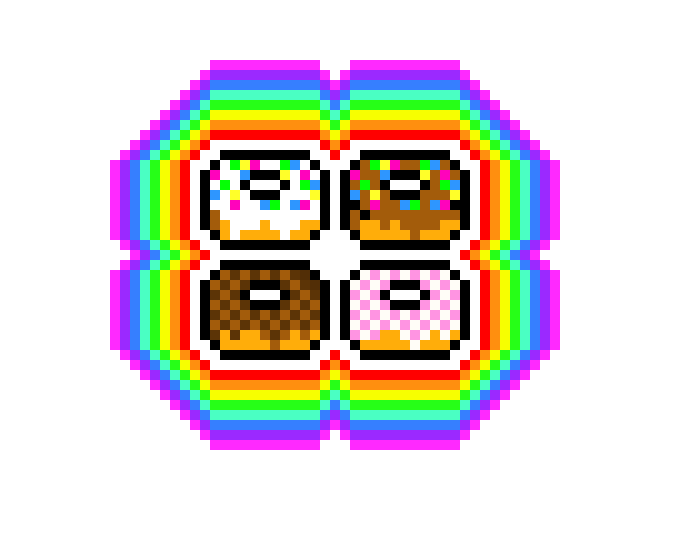 [9664c4] Rainbow Doughnuts