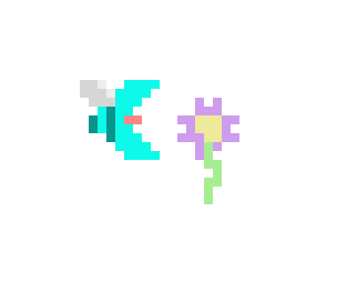 [c9c00b] Bee flower frame 10