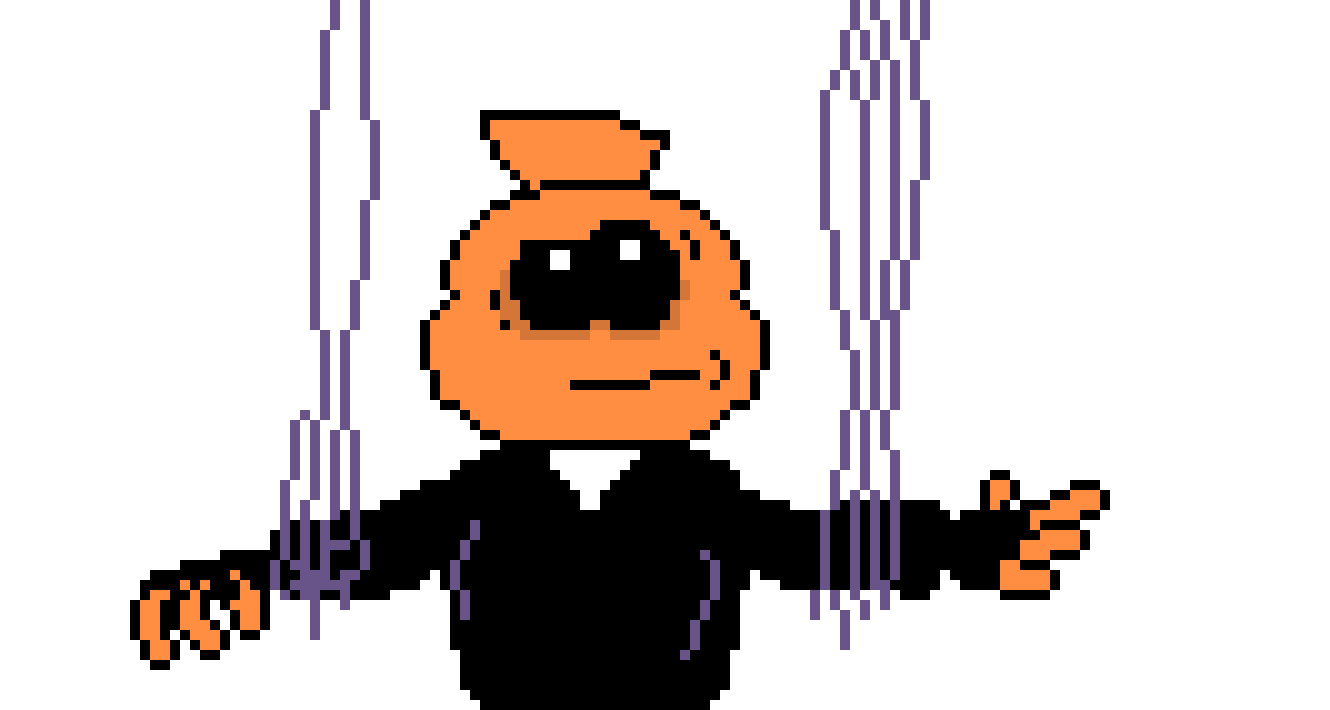 [55e4e5] -closes the curtain and looks at the ceiling, seeing a hatch to open- -Puppet Pump