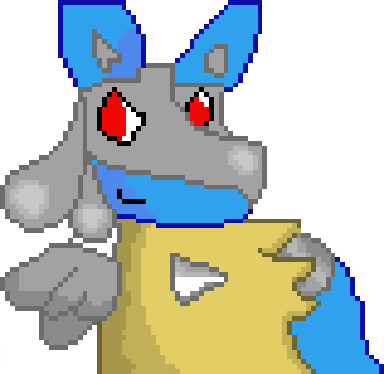Lucario Pixel Animation frame 1