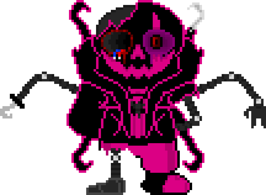 [56d547] added second extra arm, wires coming out of the eye, more detail, more withered