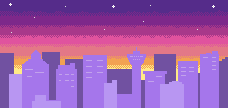 [6e8a79] 90's Sunset Over the City