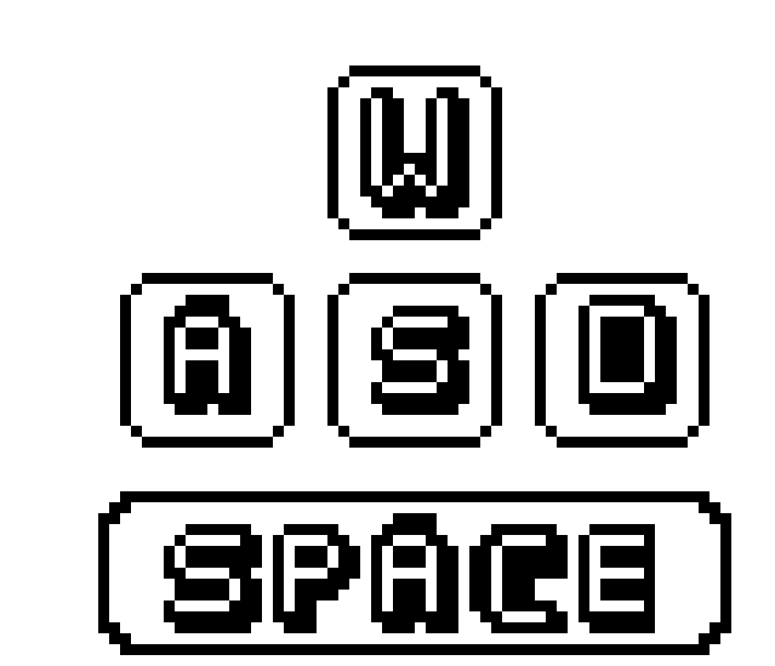 ASWD and SPACE keys