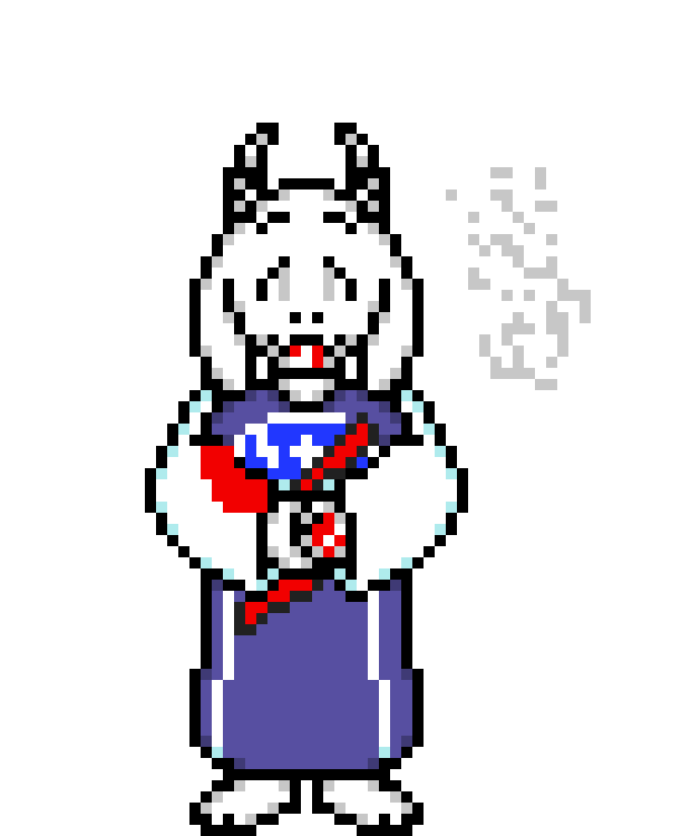 [f6cf66] dusttale Toriel Overworld sprite