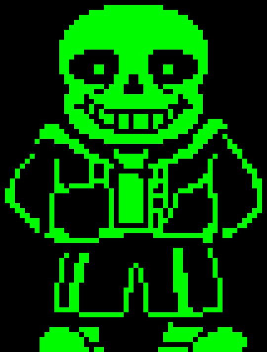 [189845] Wireframe Sans Sprite (Green