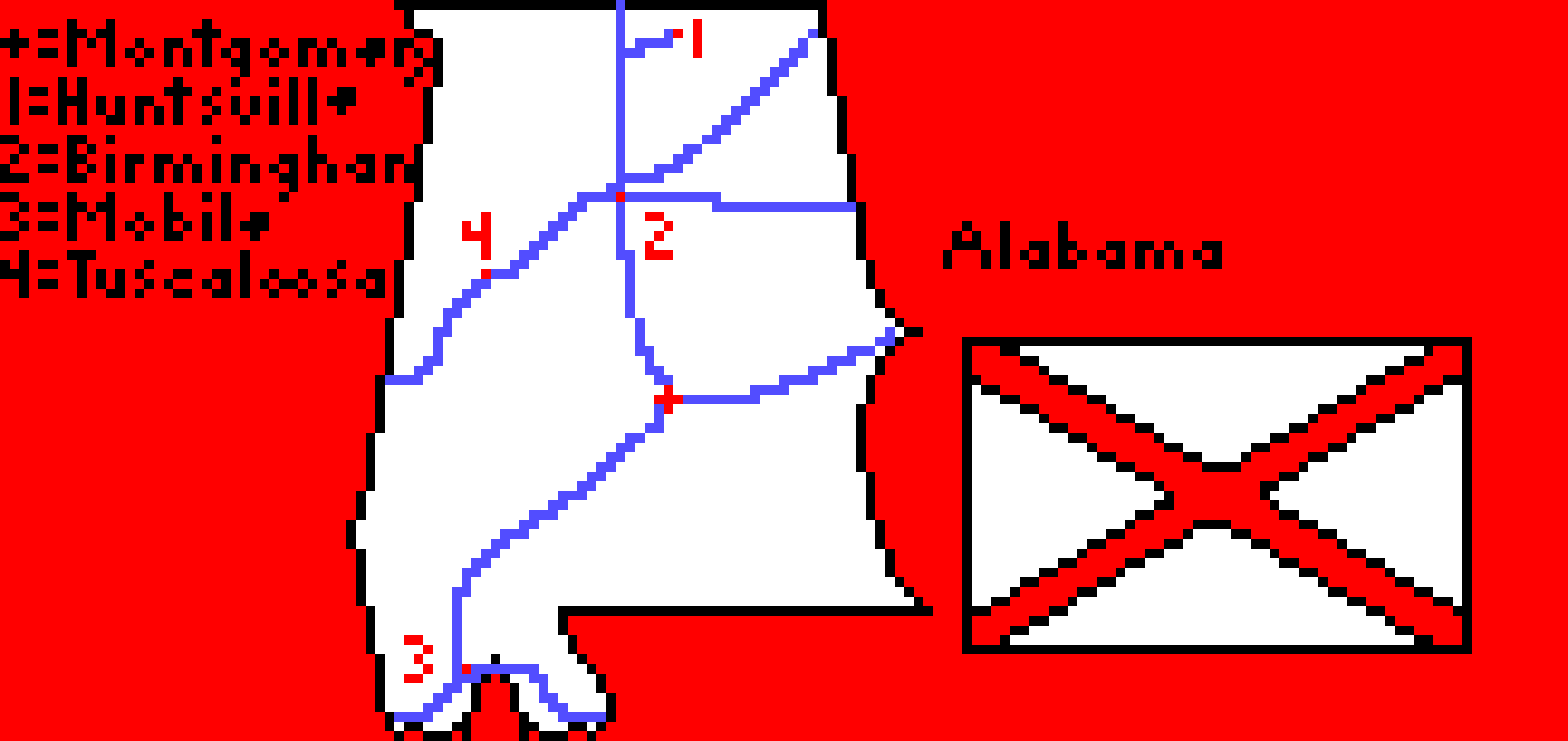 [9664c4] Alabama Pixel Map