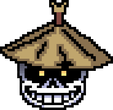 [e0d617] Samurai Yellow Head Icon v2