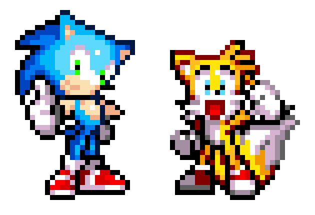 Sonic & Tails Friendship Heart Havoc - Sonic & Tails