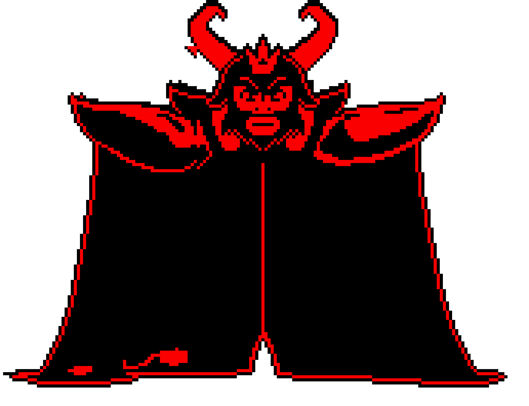 [9664c4] UnderTale Asgore Battle sprite transparent