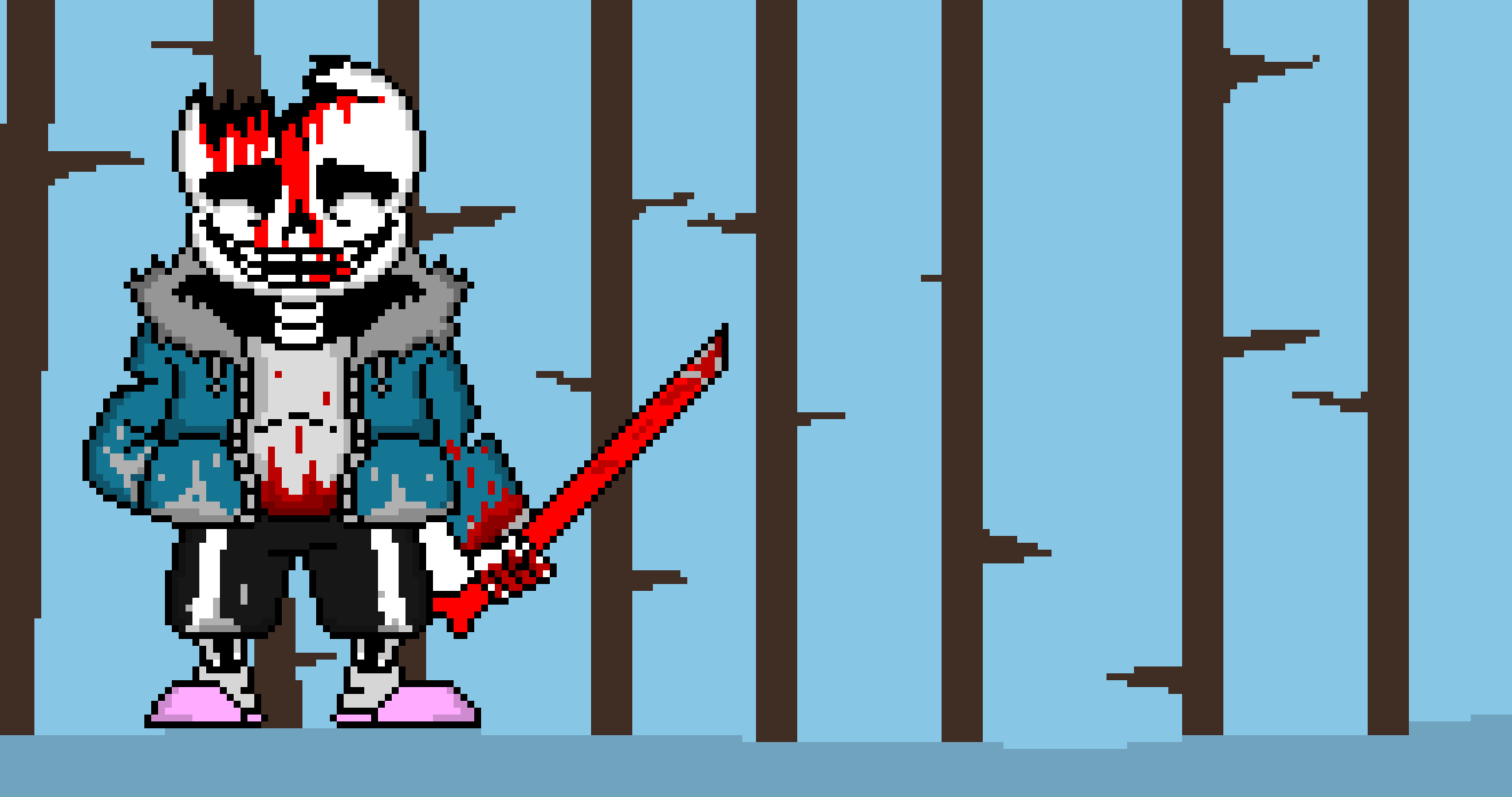 My OC (Shaded and background.)