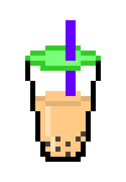 [9664c4] Boba w/ Highlight??? and green bubble lid???