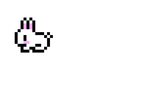 [e6d097] pixel art lapin