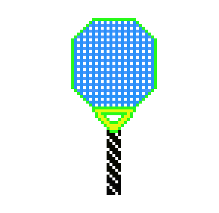 [9664c4] Pixel Tennis Racquet
