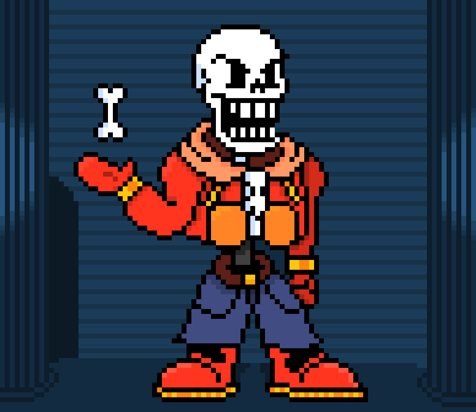 DP!Underswap Judge Hall Papyrus Thing