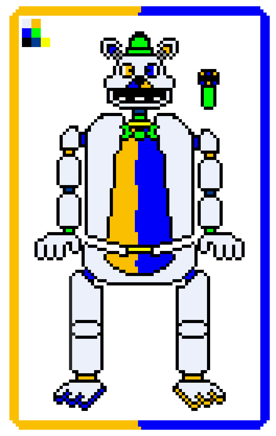 Poke'n Dots Classic Freddy For my Slime/Putty Animatronic Grid