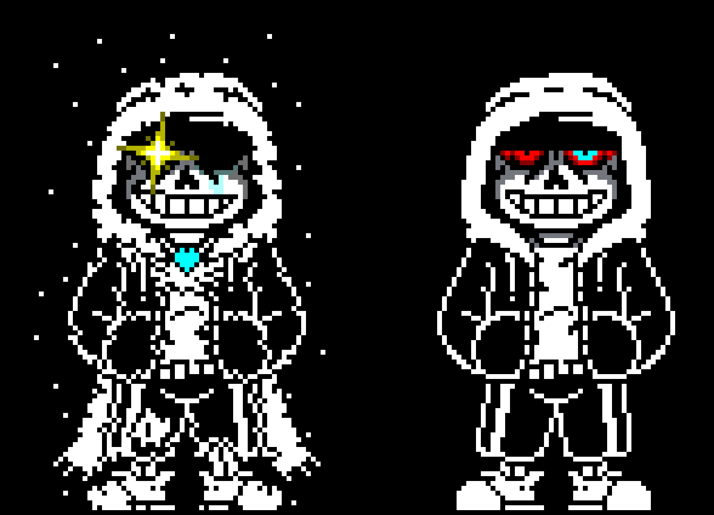 [894b9f] Fracture VS Dust be like (Fracture sans stole Dust sans's dust)