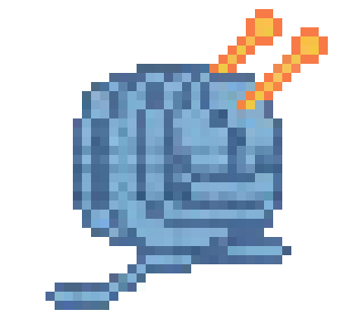 [f922a6] 8-bit knitting