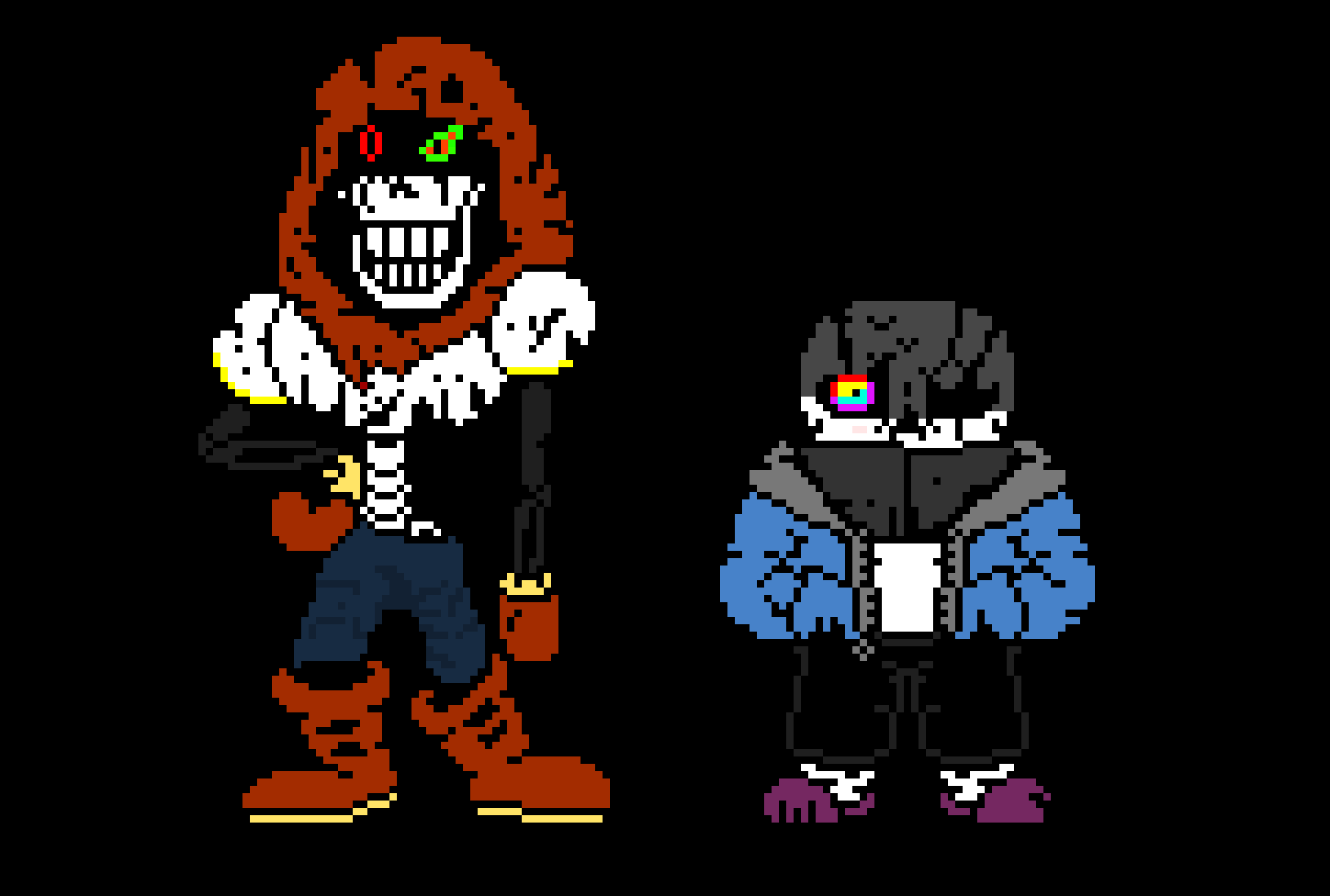 [1af5b1] dusttale/undertale Final Try Sans and Papyrus the Skelebros