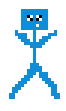[9664c4] blue man