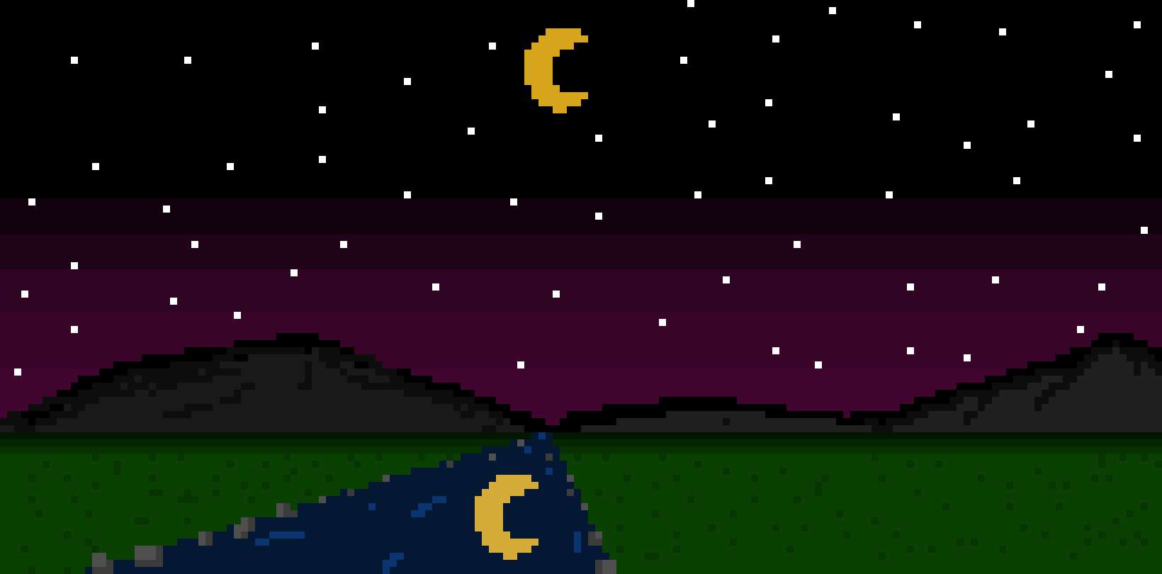 [a458e8] Mountain Moonrise