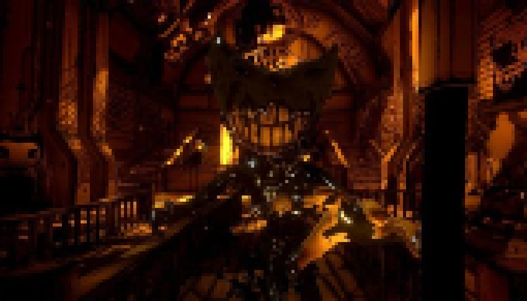 [7c78a2] *the walls get inky. At the end of the hallway, Ink Bendy comes out of a wall* (yes, Ink bendy and bendy are separated in my version)