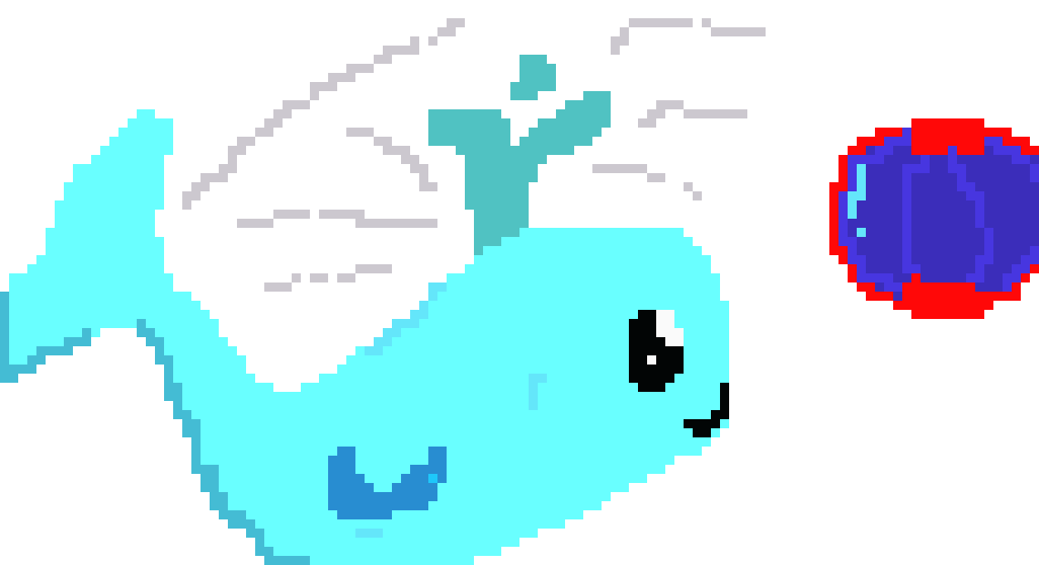 [9664c4] whale and the beach ball