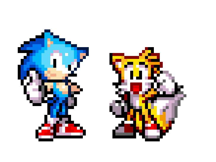 Sonic & Tails Friendship Heart Havoc - Sonic & Tails