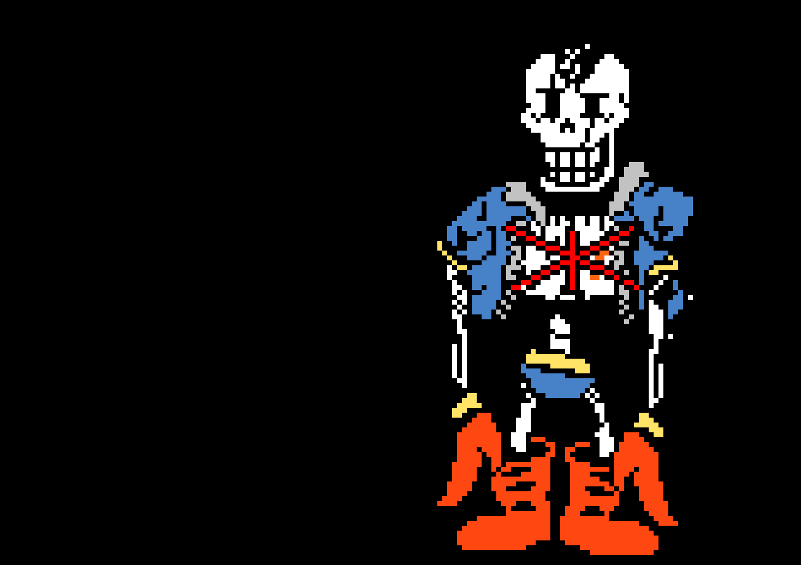 Disbelief Papyrus Phase 7 Battle Sprite.