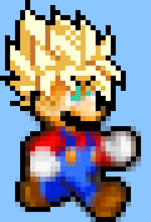 [4560b5] ssj mario run 7 sprite