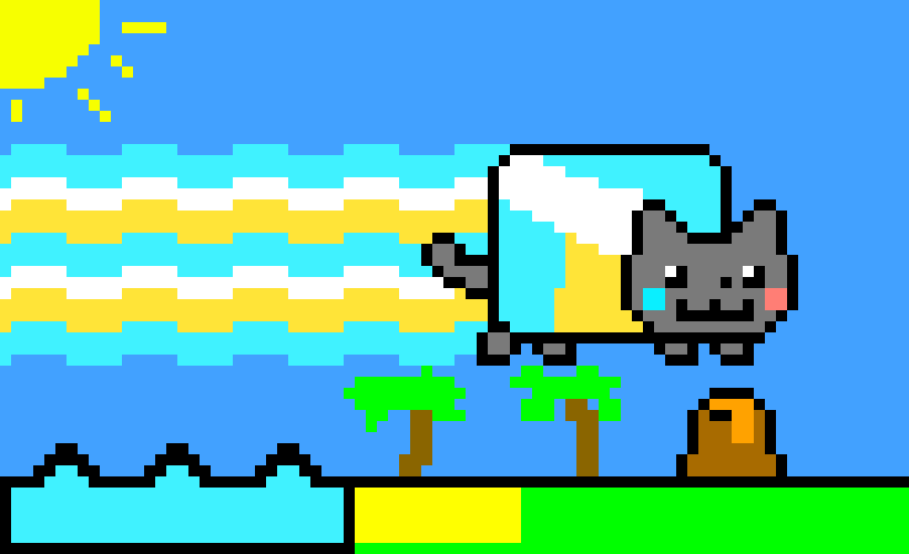 [9664c4] Hawaiian Nyan Cat (Original)