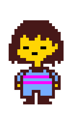 Frisk Sprite Sheet (No walking sprites)