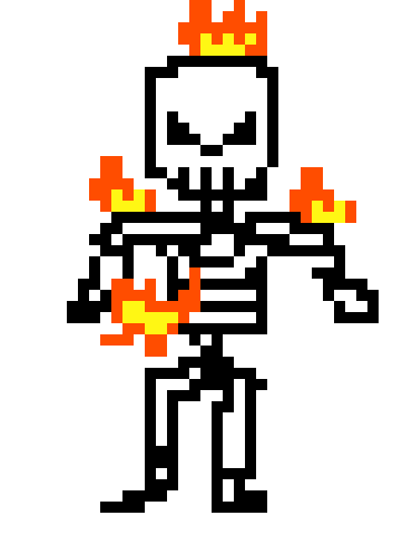 [0bda2d] skeleton on fire