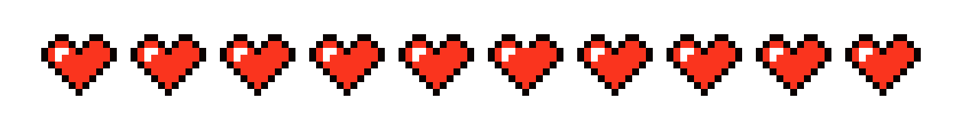 [793560] Minecraft health bar 10/10