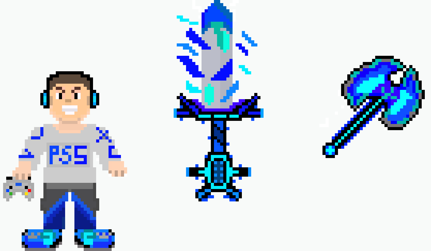 gamer boy enemy and his ps5 weapons