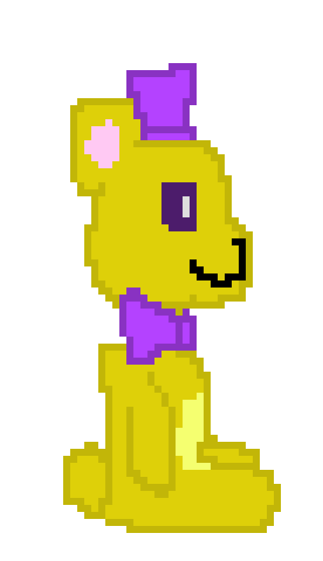 [1490f5] side facing fredbear plush