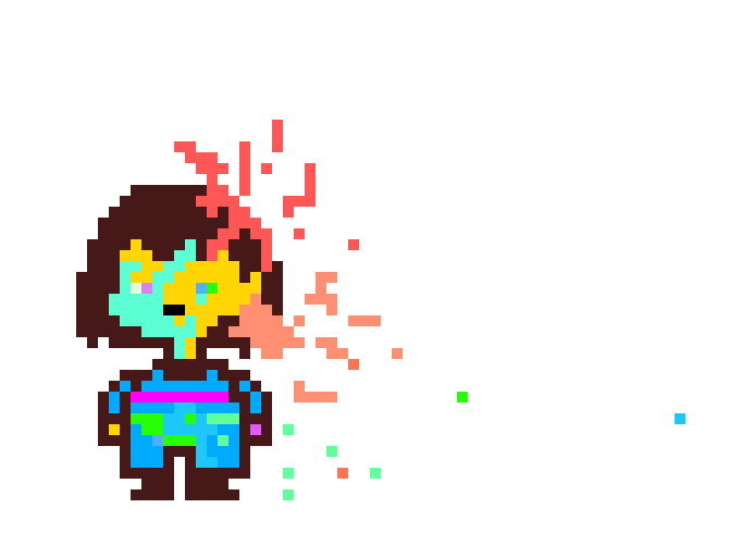 [3d5c3d] my glitchy Frisk