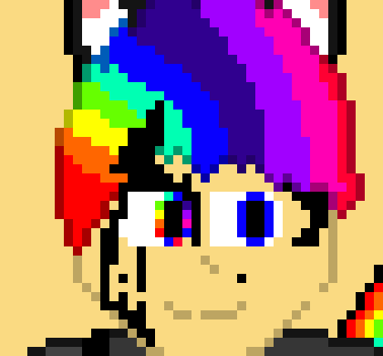 *uhhh should we be worried rainbow? rainbow:worried about wh-OH MY GOD THAT EYEBALL IS HUGE and it seems to be staring at us..?*walks over to it* ink hey! who are ya? rainbow:WHAT are ya?-the colour duo