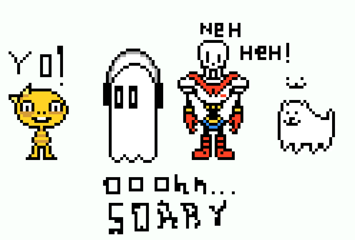 [9664c4] Undertale characters Part 2 (with captions)