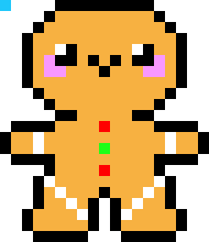 [9664c4] Kawaii Gingerbread Man